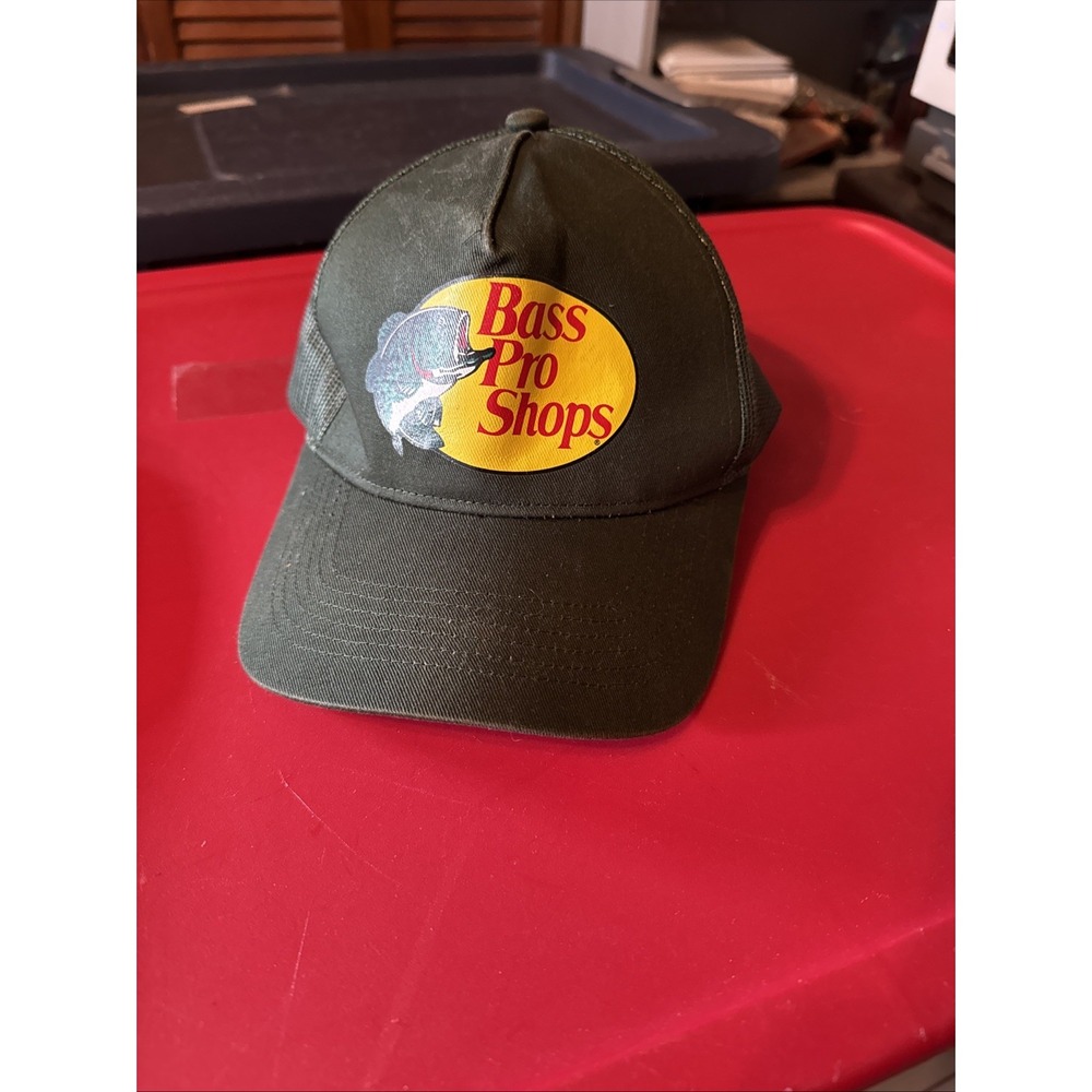 Bass Pro Shops Hat Outdoor Fishing Baseball Trucker Mesh Cap Adjustable SnapBack